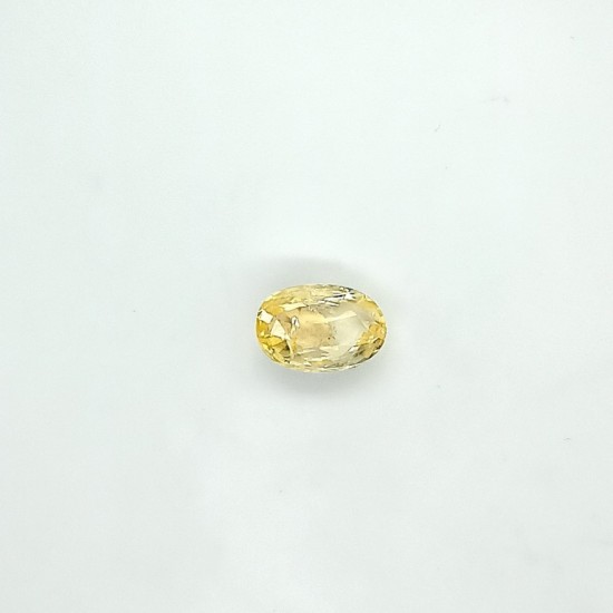Yellow Sapphire (Pukhraj) 6.74 Ct Good quality Yellow Sapphire (Pukhraj) 6.74 Ct Good quality